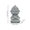 Sunwukong Sandstone Sitting Monkey Buddha Statue Monkey Figure Ornament Collectible Desktop Decoration Tea Pet Indoor Outdoor