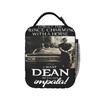 Movie Supernatural Lunch Bag  Aesthetic Lunch Box For Men Picnic Portable Cooler Bag Oxford Designer Tote Food Bags