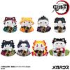 Demon Slayer Lucky Cat Anime Figure Blind Box Rengoku Tanjiro Inosuke Kawaii Cute Model Toy Desktop Car Ornaments Birthday Gift