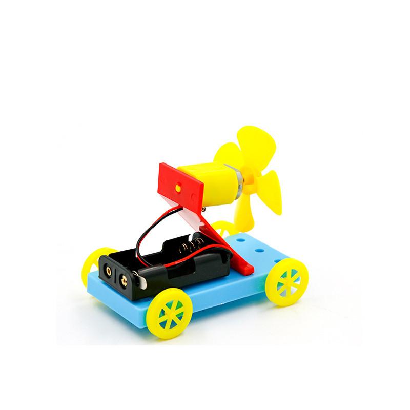 Self Made Wind Powered Car Model Assembly Material Set Children Educational Toysfor Educational Play