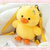 Cute Cartoon Dog Capybara Duck Plush Toy Backpack For Kids And Giftgiving