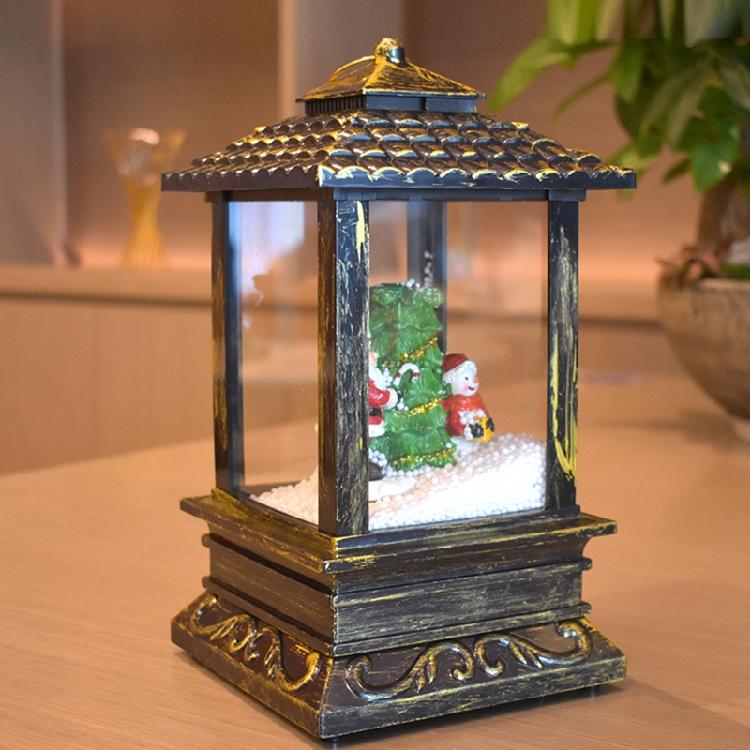 Christmas Lantern Decorative Santa Snowman USB Charging/Battery Powered 8 Music