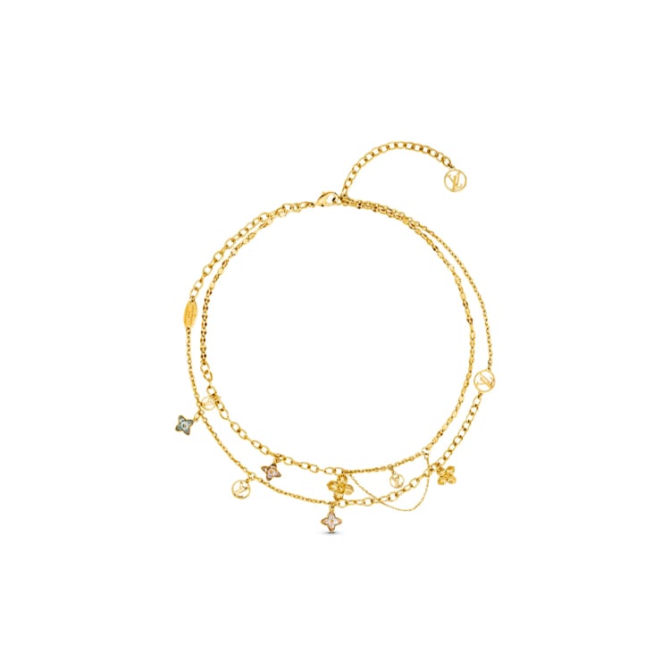 LOUIS VUITTON Blooming Strass Necklace M68374