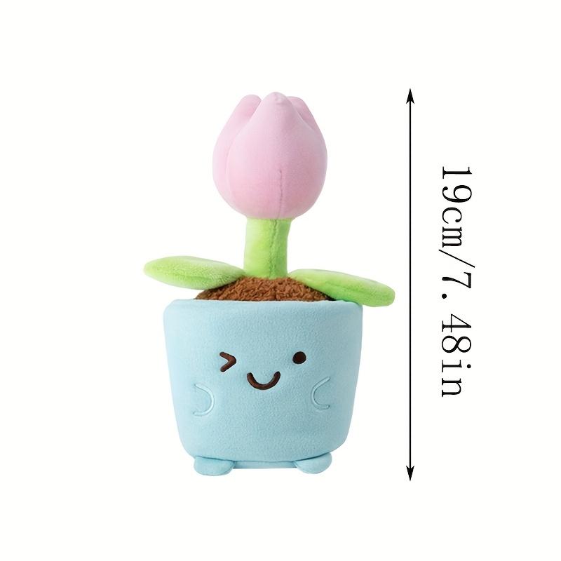 2in1 Cute Plant Potted Plush Toys Tulip Mushroom Aloe Vera Begonia Lucky Grass Plant Doll