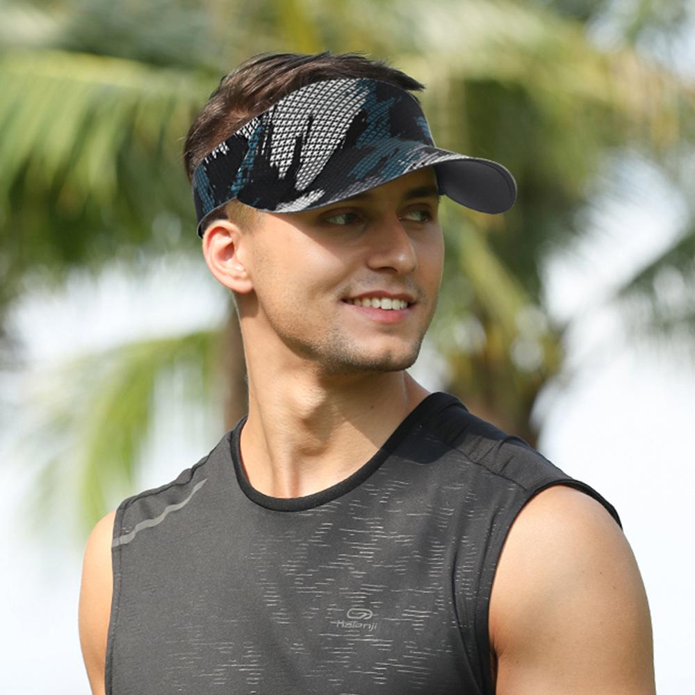 Unisex Printed Empty Top Sun Visor,Fashion Breathable UV Protection Hat,Lightweight Adjustable for Outdoor Sports,Hiking,Beach