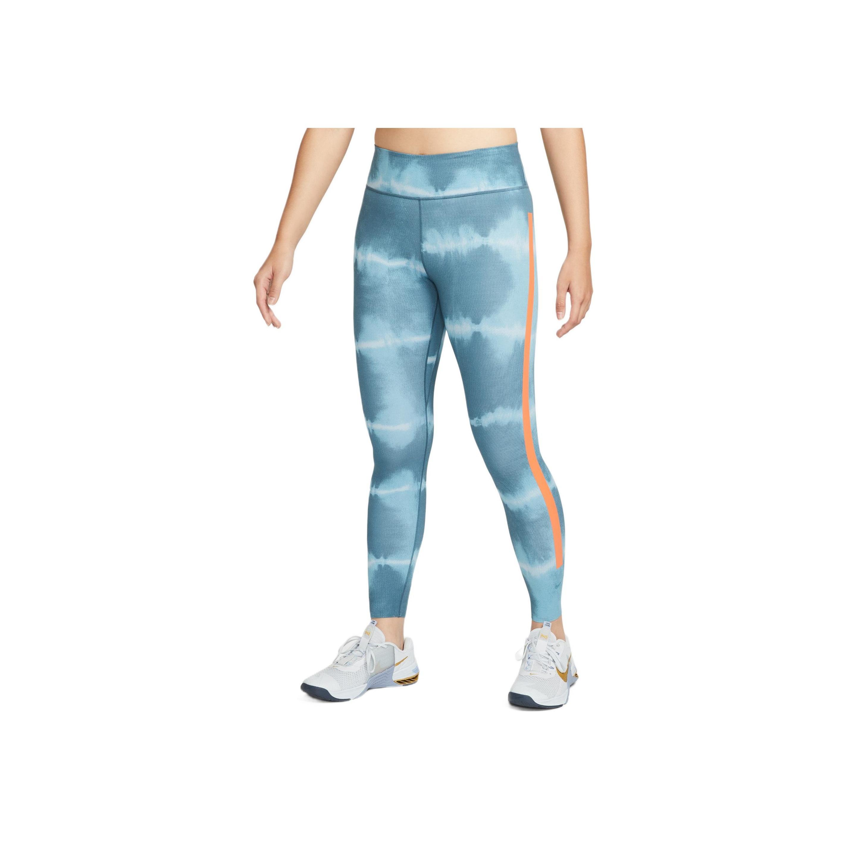 

Nike Gradient Color Block Printed Mid-Rise Training Fitness Pants Women pants Blue DM7620-058 M