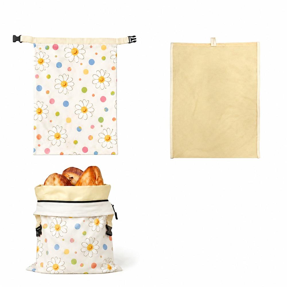 Sacos de Pão Reutilizáveis de Cera de Abelha Sacos de Armazenamento de Alimentos Revestidos com Cera de Abelha Sacos para Pão de Fermentação Natural Armazenamento de Queijo