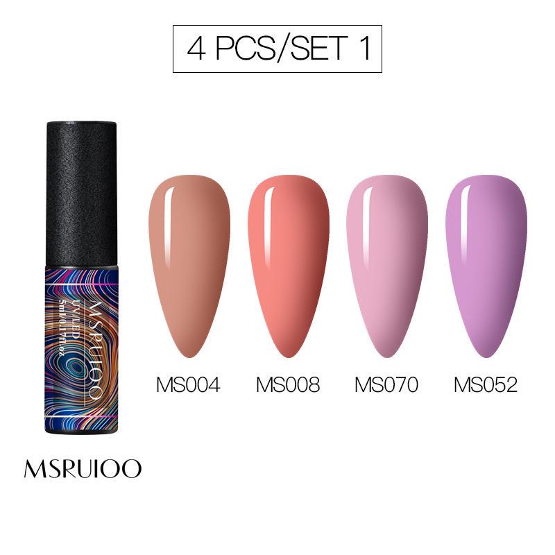 5ml DIY Pure Color Glitter UV Led Gel Polish Long Lasting Soak Off Lacquer Nail Decorations