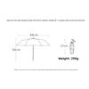 UV Protection Tri-fold Manual Handle Umbrella Vinyl Sunscreen Sun and Rain Dual-purpose Sun Umbrella Folding Umbrella