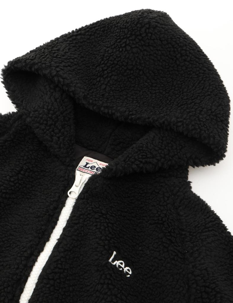 Lee Black Big Back Logo Boa Zip Hoodie Kids' (Sizes 100-150cm)