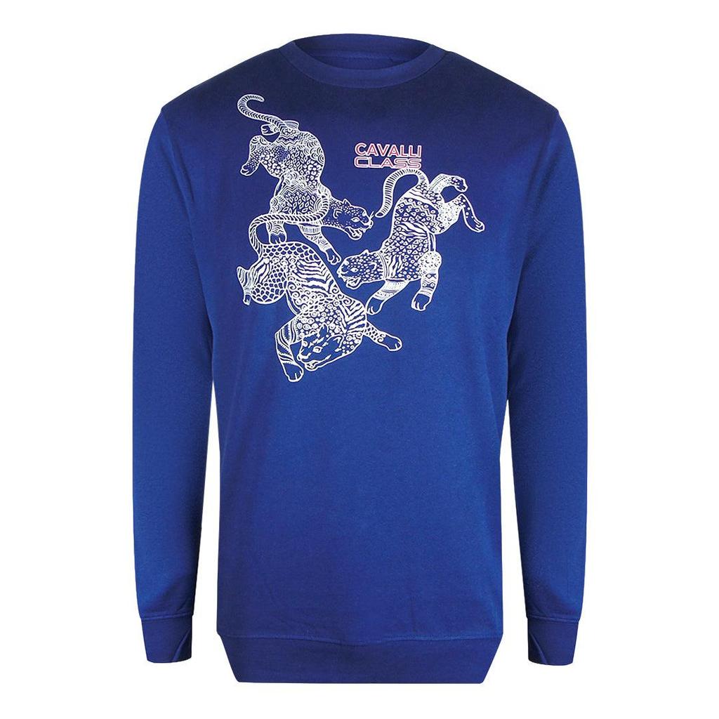 Cavalli Class Herre Paisley Leoparder Genser