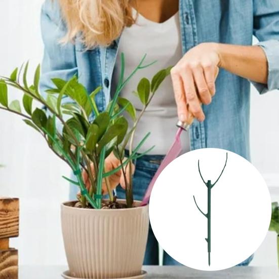 3/5/10Pcs/Set Monstera Plant Support Stake Stackable Garden Plant Support Pole Indoor Outdoor Tall Potted Climbing Plant Holder Stick Moss Pole