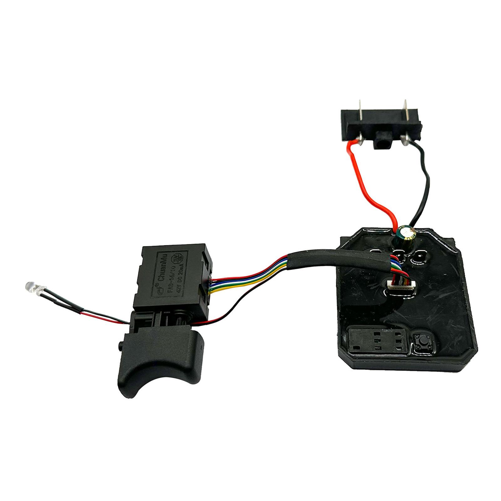 

Черная плата контроллера электрического гайковерта 02651 8-контактный переключатель скорости привод бесщеточный литиевый электрический гайковерт материнская плата