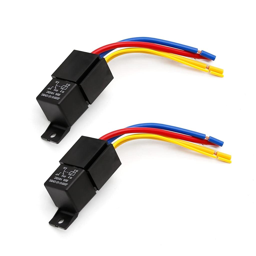 2 3 5PCS 80A DC 12V/24V 4 5 Pin Waterproof Car Relay Automotive Relays 12V 24V For Head Light Air Conditioner With Relay Socket Relays 5