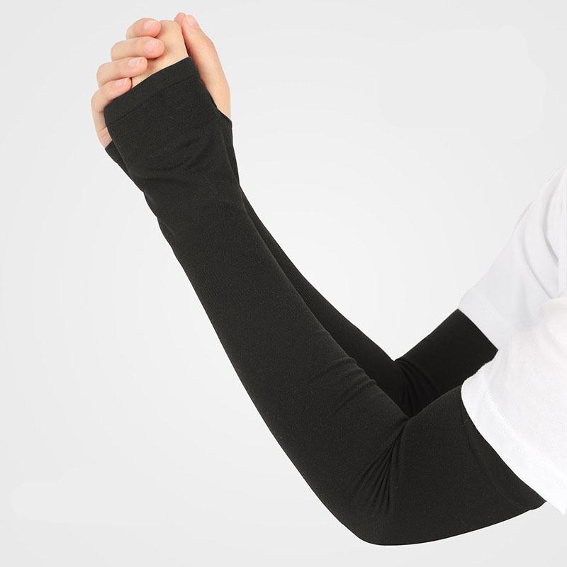 Summer Cycling Sunscreen Ice Sleeve Outdoor Uv Seamless Sleeve Cover Sun Breathable Open Finger Arm Sleeve