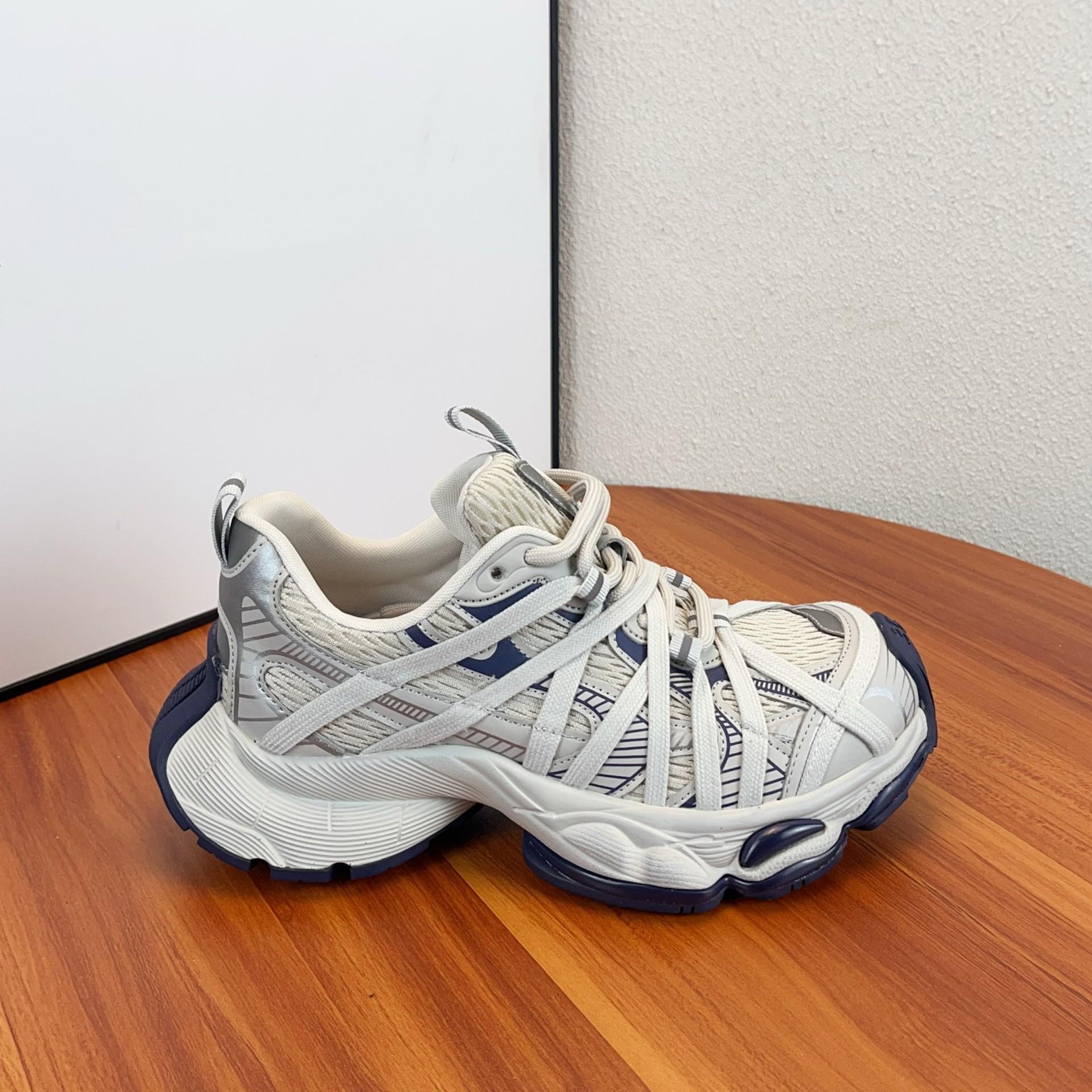 

Парижская мода на платформе, подходящая по цвету, папины туфли, женские, 2025, новые дышащие повседневные кроссовки с ремешками в виде Человека-паука 40 серо голубой