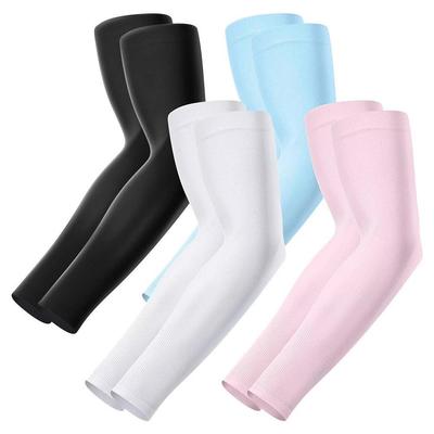 Unisex fingerlose Sonnenschutzärmel aus Eis-Seide für Golf, Radfahren und Autofahren