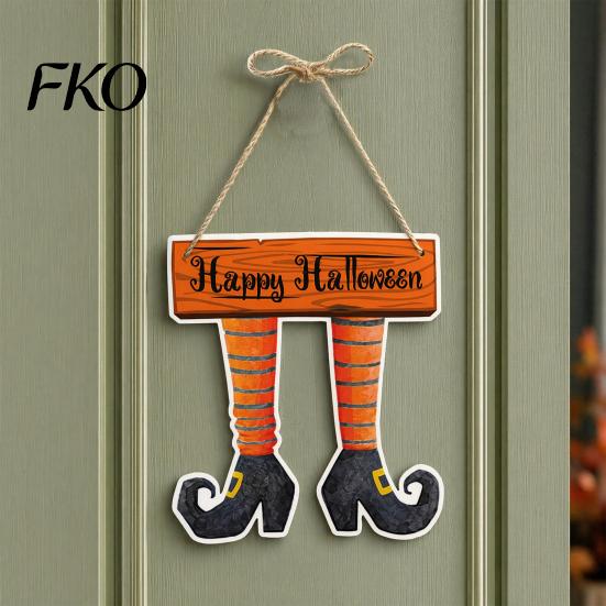 Decorative Halloween Pendant Pumpkin Door Hanging Decor, Spooky Festive Wall Ornament for Party Must-have Decoration Scene, Front Entryway