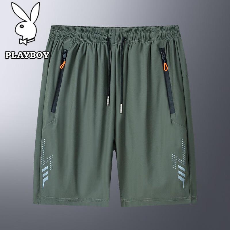 PLAYBOY Men s Ice Silk Summer Shorts 4XL