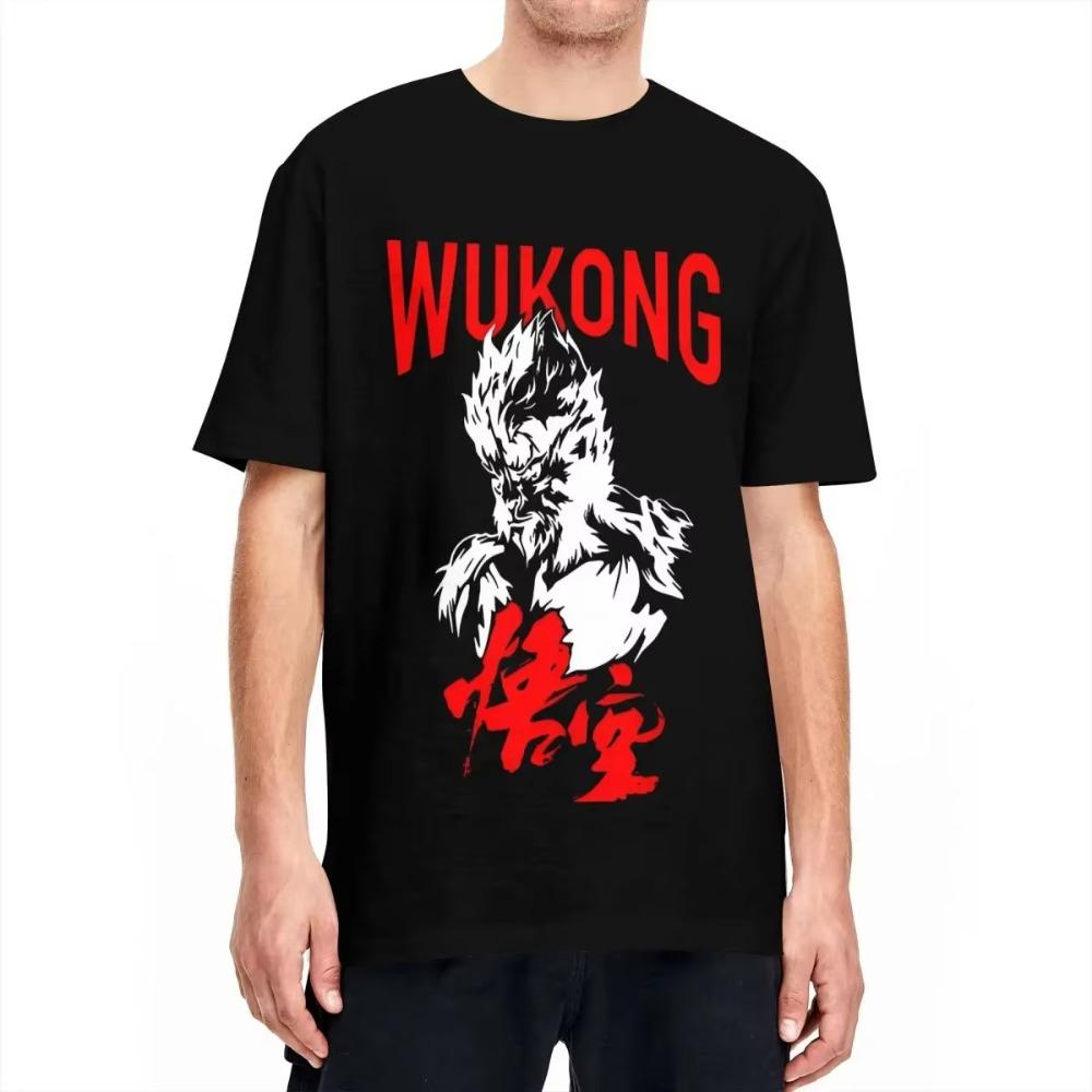 

Винтажная футболка, черная, Myth Wukong Game 2024, хлопковые футболки, модная классная футболка для мужчин, летняя базовая одежда с коротким рукавом Y2K XXXXXL чёрный