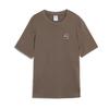 Fashionable Comfortable Versatile Solid Color Short Sleeve T-Shirt Men Tops Gray Brown 688925-93