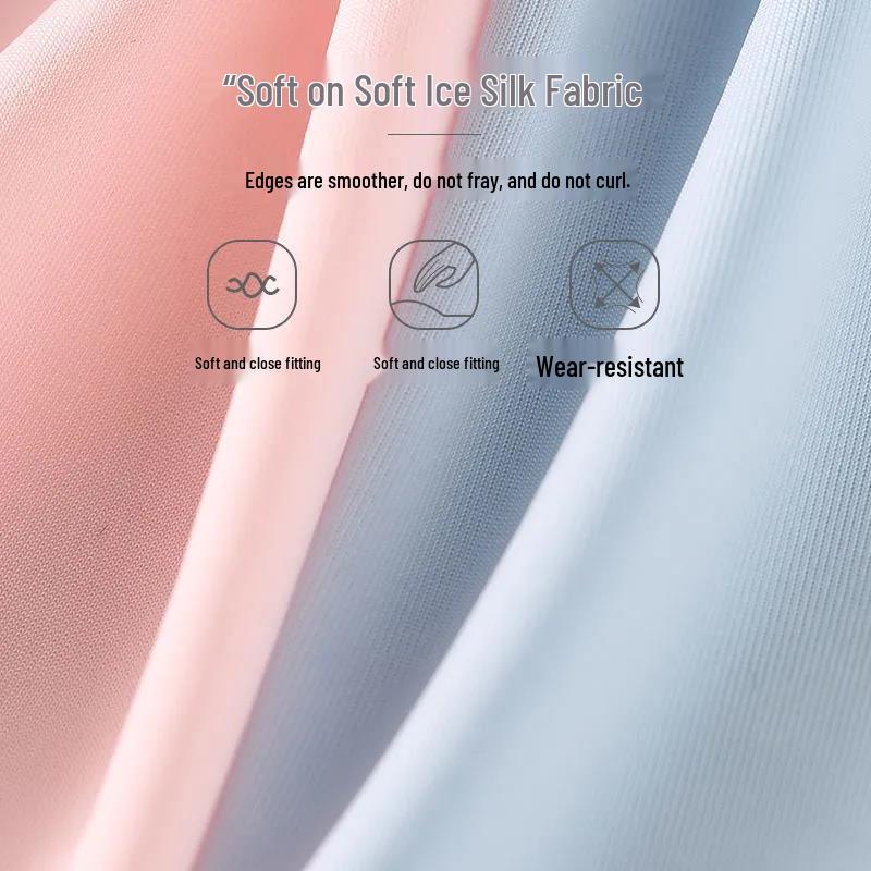 Damen Schwarzes Sommer Eis Seide Nahtloses Rundhals Tanktop Blickdicht