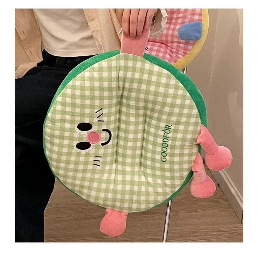 Cartoon Square Cotton Cushion, Reliable and Dual-use for Sitting, Comfortable and Stress Relieving Home Decoration, Seat Cushion