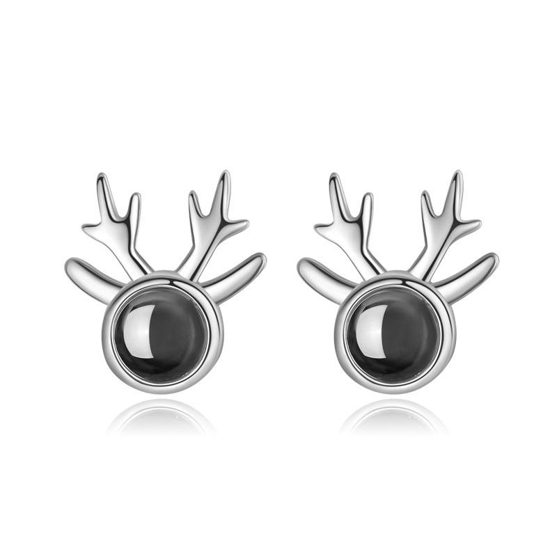 

Серьги-проекции Yilu Has You для женщин. Японский и корейский студент кафедры Мори, простые серьги в виде рогов лося для своей девушки