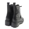 HERMES short boots funk Kelly Buckle Lace Up black leather Women 38 Used