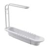 1pc Telescopic Sink Rack Over Sink Holder Organizer Rack Sponge Storage Drain Basket Dish Cloth Hanger For Home Kitchen
