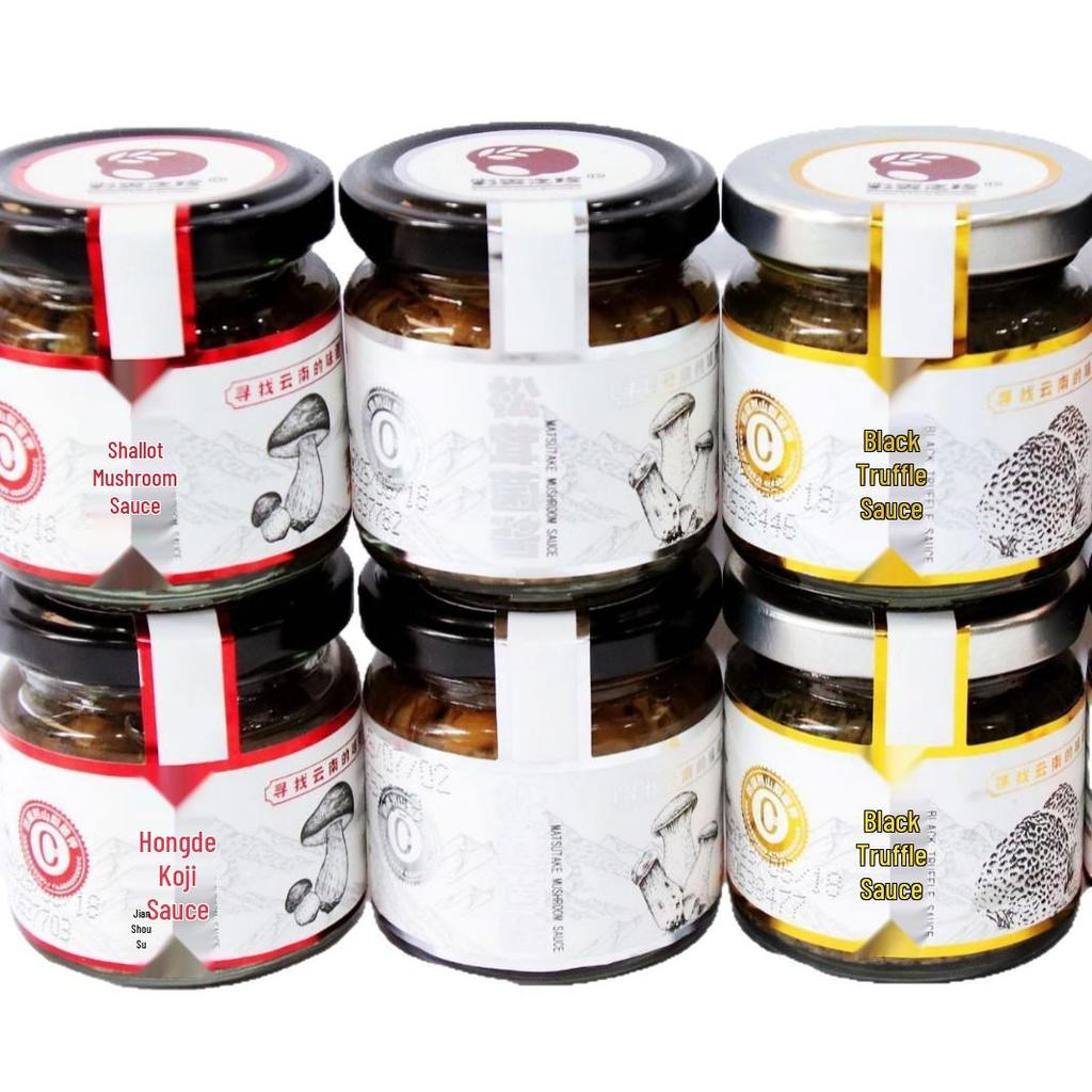 Yunnan Black Truffle & Porcini Mushroom Sauce with Red Onion & Matsutake, 80g