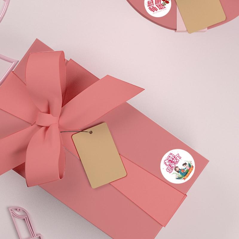 500 Counts Teacher's Day Stickers 1.5Inch Gift Wrap Stickers Self-adhesive Sealing Sticker for Thank You Letter Envelope