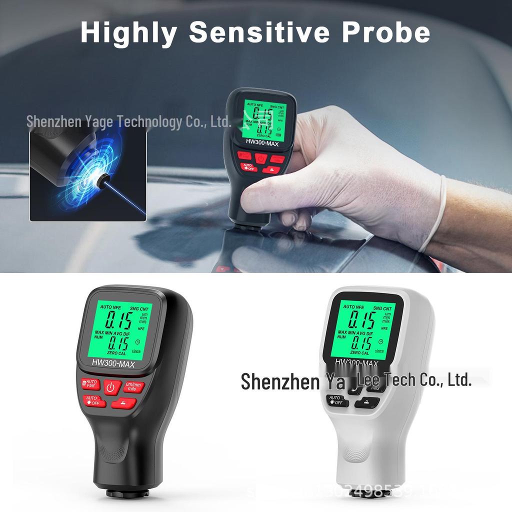 HW300-MAX Anti-Slip Coating Thickness Gauge for Industrial and Automotive Paint Measurement