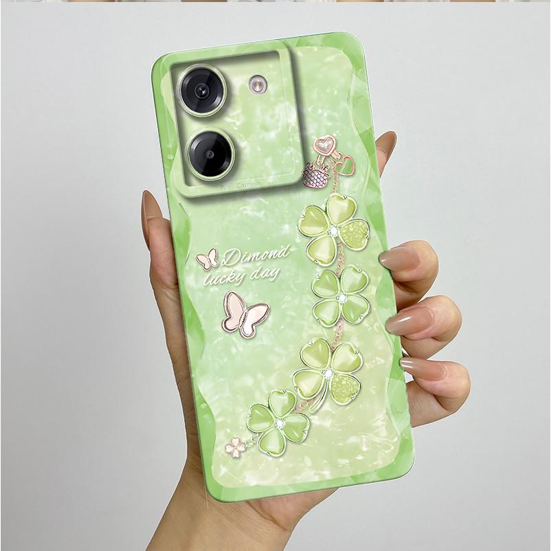 Voor Xiaomi Poco M7 Pro 5G Hoesje Esthetische Vlinder Bloemen Siliconen Zacht Schokbestendig Coque Cover Voor XiaomiPocoM7Pro Fundas Bumper