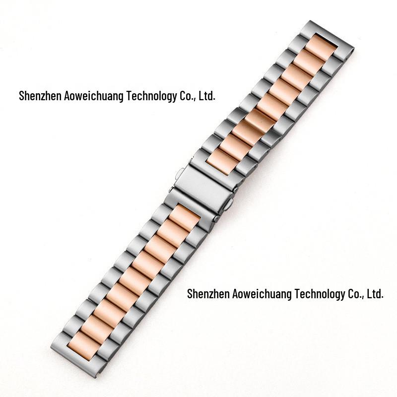 Universellt Metall Rostfritt Stål Klockarmband för Apple, Samsung, Huawei