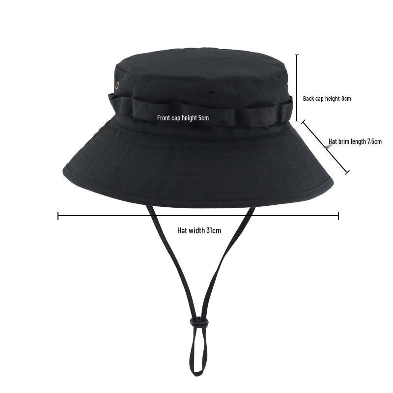 Camouflage Tactical Boonie Hat: Second Gen Sunshade, Sun Protection, Round Brim for Cycling, Summer Military Training, Outdoor Activities, Fisherman.