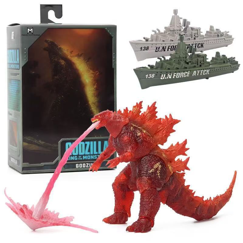 Godzilla vs Kong Action Figure Film Mechagodzilla Mostro Soffio Nucleare Giocattolo da Collezione Modello per Bambini Adulti