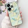 For Infinix Hot 30 Play 30i Hot30 4G Elegant Floral Cat Phone Case For Infinix Hot 30 30Play Hot30i Black Silicone Soft Cases