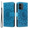For Xiaomi Redmi 15C 4G (173mm) Leather Wallet Case Sunflower Imprinted Phone Cover