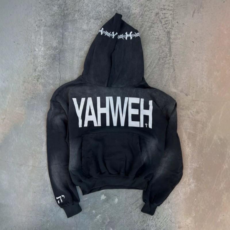Y2K Letter Embroidery Hoodie Loose Fit Streetwear Casual Sweatshirt Women