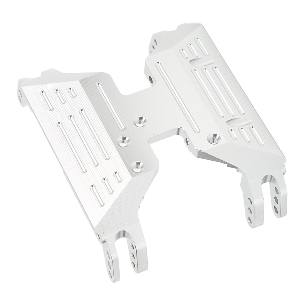 RC Transmission Center Skid Plate Aluminum Alloy Gearbox Bottom Mount Base for Axial Capra 1.9 UTB AXI03004 RC CarSilver