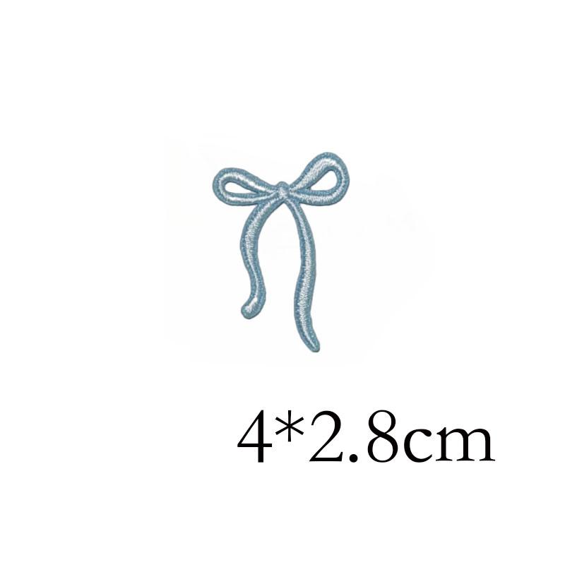 Colored Bow Tie Self-adhesive Embroidery Patch Decorative Clothing Backpack DIY Student Stationery Applique Scratch Patch