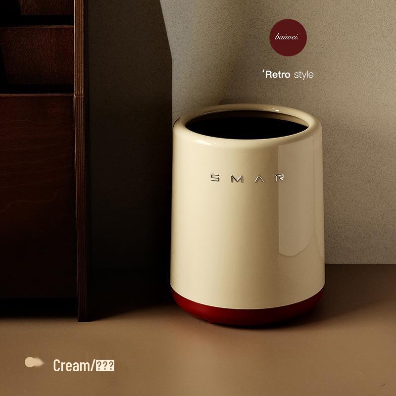 

Retro Luxury Double-Layer Storage Bin for Home & Office