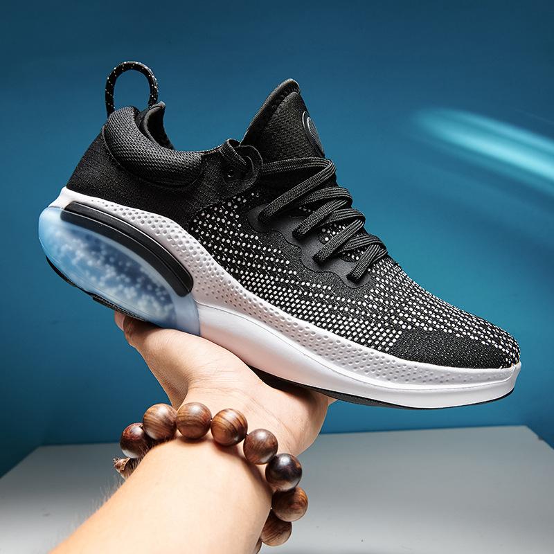 Summer Sports Shoes Men's Shoes Breathable Mesh Fly-woven Running Shoes Large Size Student Shoes