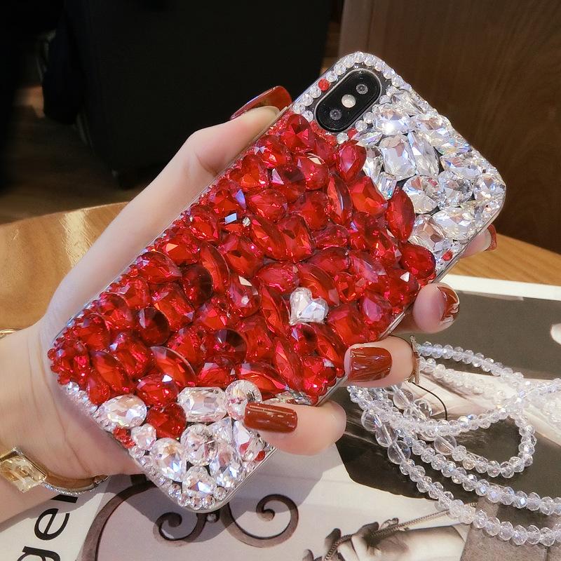 Gradueller Wechsel Strass für iPhone 17/16 Pro Max Handyhülle Apple 15 Juwel 14 Anti-Drop Schutzhülle 13