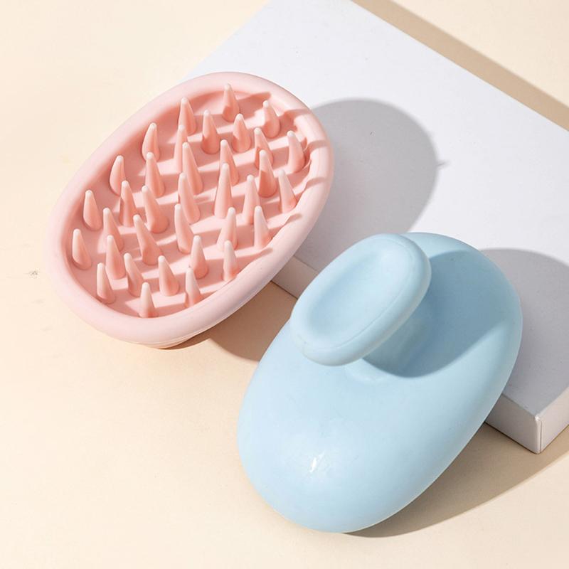 Simple Shampoo Brush Head Scalp Massage Comb Hair Washing Comb Body Massage Brush Bath Shower Brush Salon Hairdressing Tool