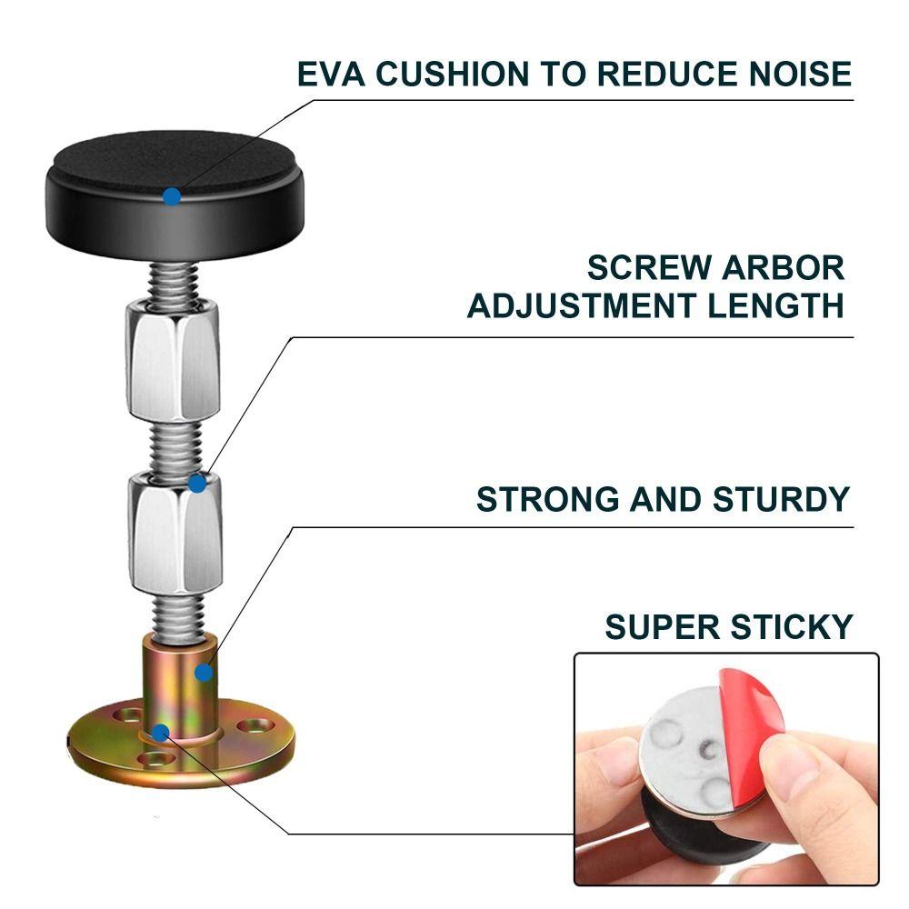 4pcs Adjustable Headboard Stabilizer Anti Scratch Anti-Shake Fixer Bed Stabilizer Storage Box