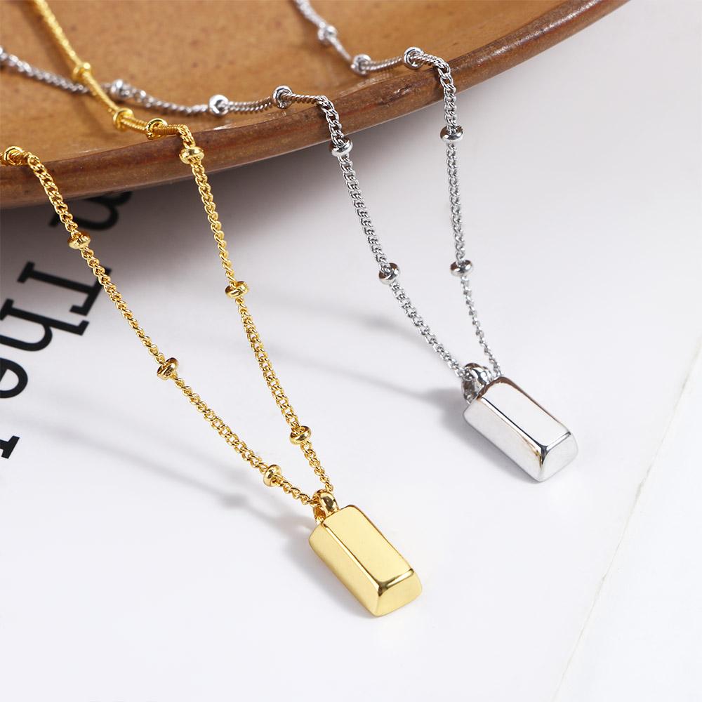 Ultra thin Sparkly Gift Female Jewelry Gold Bar Choker Korean Style Clavicle Chain Women Necklace