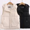 Fett MM Dicke Daunen-Baumwoll-Steppweste Damen Herbst/Winter Joker-Kragen Weste