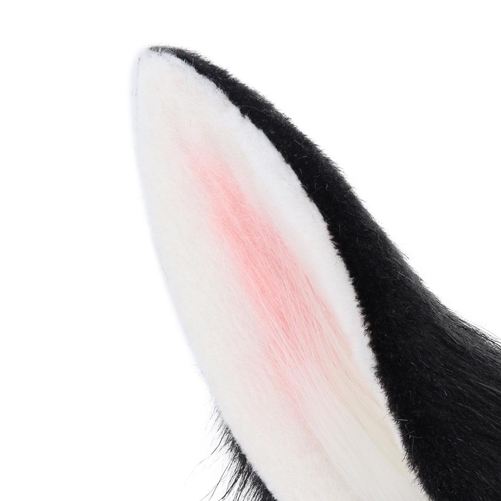 Zweidimensionales Handgemachtes Niedliches Plüsch Kaninchenohren Haaraccessoires Comic-Con Cosplay Requisiten Simulation Tierohren Stirnband Kopfbedeckung